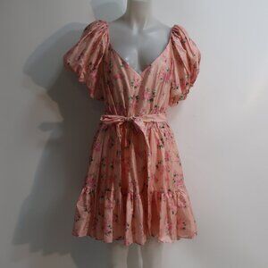 NWT Womens LoveShackFancy X Target Pink Floral Dress 18W